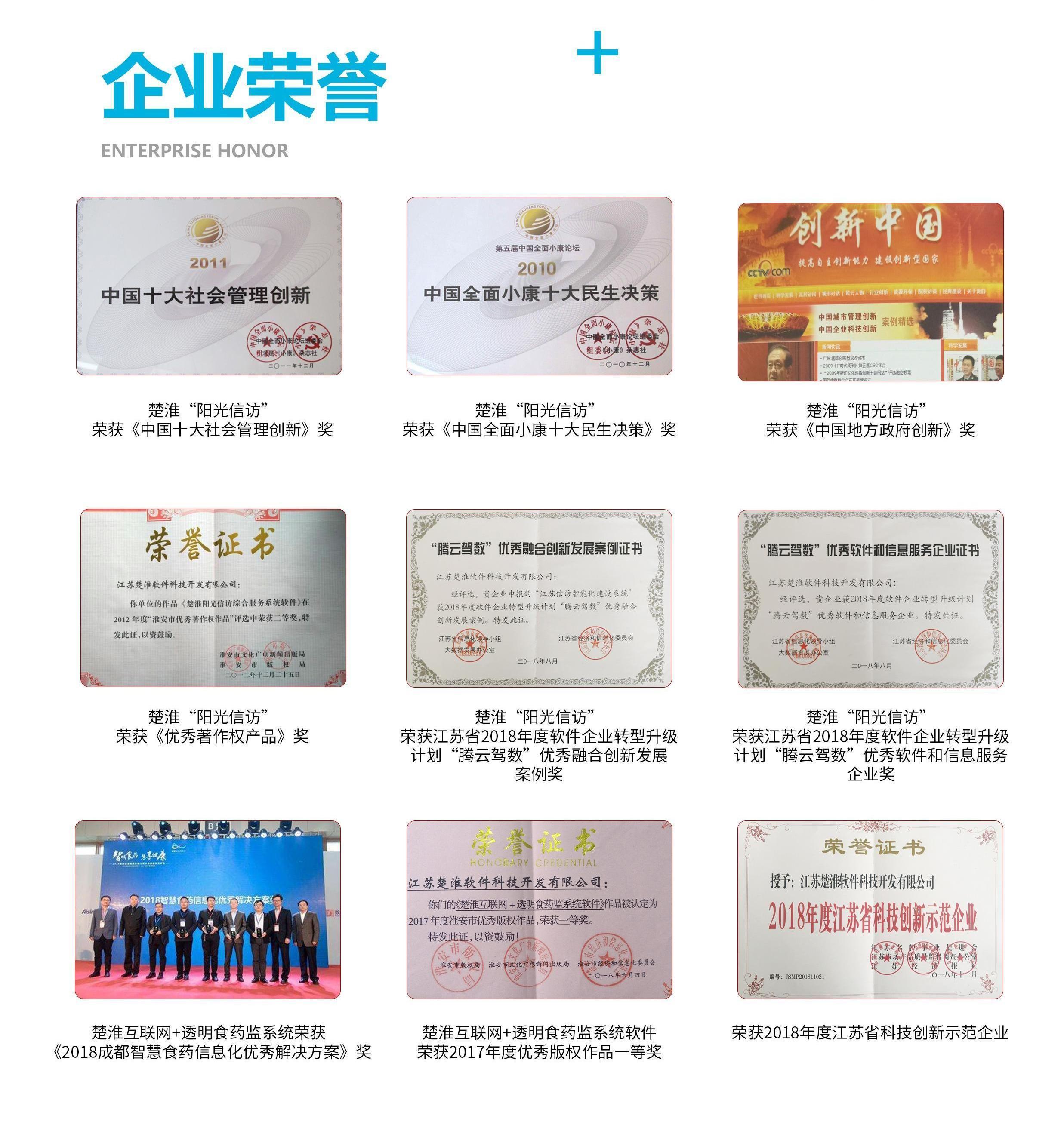企业荣誉